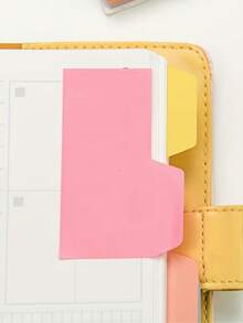 6 Colors Index Sticky Notes, 3 Sizes Tabs Page Markers Dividers, 90 Sheets Self-Adhesive Classification Label Stickers, Self-Stick Page Dividers For Journal Notebook, Office School Supplies - A - View 4