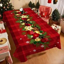 1 buah Taplak Meja Kotak-kotak Natal dan Tahun Baru, Seni Modern Elegan, Taplak Meja Makan Persegi Panjang, Cocok untuk Pernikahan, Pesta, Dekorasi Restoran, Piknik dan Berkemah, Desain Indah, Dekorasi Meja dengan Pola Natal - A - View 12
