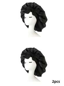 1pc Luxury Satin Sleep Bonnet With Adjustable Bow, Lightweight Hair Protection Cap, Suitable For Curly/Braided/Natural Hair, Multiple Colors Available, Essential For Nighttime Hair Care, Soft And Comfortable, Perfect For Beauty And Travel - View 24