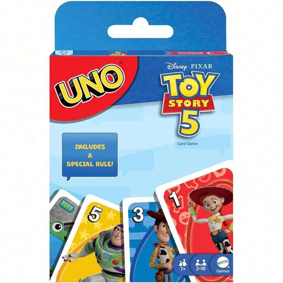 Mattel UNO Disney And Pixar Toy Story 5 Card Game-JEU DE CARTES, Suitable For Children's Day Gift - JLN03 - View 1