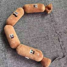 Squeeze Sound Realistic Sausage Dog Doll, Interactive Plush Sausage Dog Doll For Fun & Entertainment - Multicolor - View 6