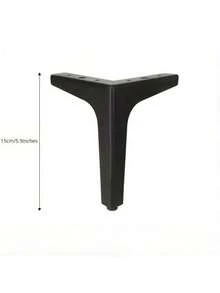 2pcs DIY Replacement Sofa Legs Metal Legs Furniture Modern Triangle Feet Cabinet Sofa Chair Heavy Duty Cabinet Sofa Legs - Black - View 6