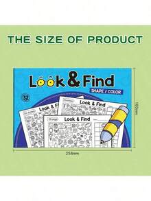 Find The Hidden Pictures Book, Interactive Search And Draw Activity Book, Engaging Hide And Seek Themed Pages - Multicolor - View 5