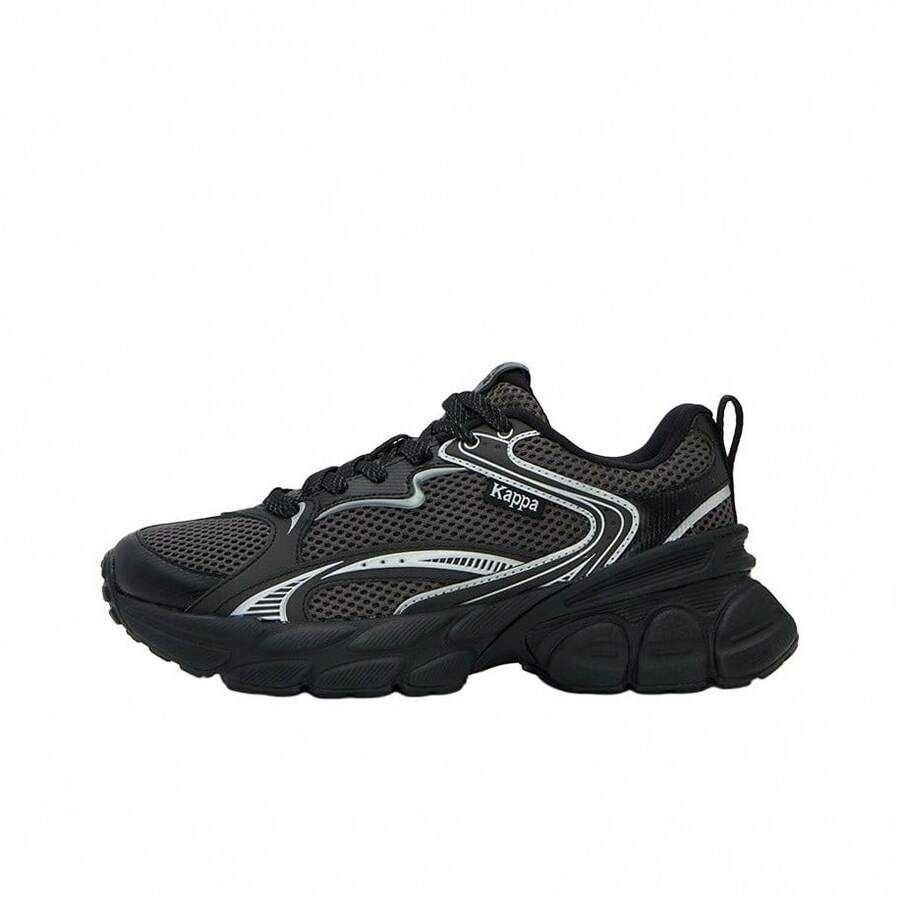 Sepatu lari kasual Kappa yang nyaman dan lembut, unisex, warna hitam. - Hitam - View 1