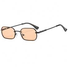 2pcs Square Men's Fashion Glasses, Classic Y2K Style, Suitable For Daily Wear, Photography, Dating, Vacation, Summer Beach Travel Essential - Multicolor - View 3