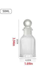 Portable Refillable Glass Dispensing Bottle, Empty Essential Oil Sample Vial, DIY Aroma Fragrance Liquid Storage Container For Travel & Household - Multicolor - View 9