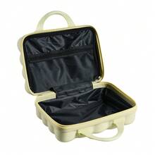 LIVINGANDHOME 3 Colors Portable Hard Shell Handheld Makeup Travel Case,Makeup Storage Case,Makeup Storage Box,Makeup Storage Organizer - Lemon Yellow - View 11