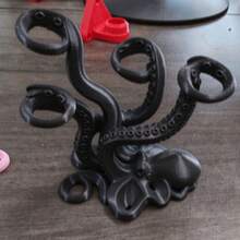 10pcs Octopus Shaped Pen Holder, Multifunctional Toothbrush Storage Rack, Creative Desktop Stationery Organizer, White Decorative Stand, Suitable For Home Office, Study Desk, Bathroom, Bedroom, Back To School, Birthday Gift, Desktop Decoration - Multicolor - View 9