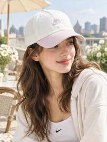 Nike Unisex Classic Adjustable Baseball Cap, Simple & Elegant Design - Sail White // Particle Rose Red - View 2