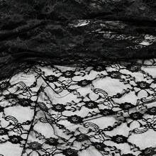 HHMC 1pc Apricot Lace Fabric, Suitable For Dresses, Clothing And Handmade Accessories; Hollow Embroidery Mesh; Soft Material; DIY Sewing Fabric; 150cm Wide - Multicolor - View 11
