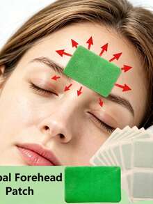 14/30pcs Self-Adhesive Forehead And Nasolabial Fold Training Patches - Disposable Facial Elastic Patches - Suitable For Forehead - Full Face Use - Individually Packaged, Clean And Hygienic - Small And Portable - Daily Use - Travel Essential - Unisex - Green - View 7