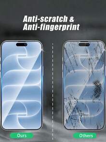 Mr. War Gorilla 2pcs 2026 Privacy Screen Protector, Side Privacy, Clear Front View, Precise Cutout Not Blocking Camera, Clear Front Camera View, Rounded Edge Full Coverage To Touch, Waterproof Coating, Anti-Fingerprint, Tempered Glass Anti-Collision Durable, Phone Accessories. Compatible With IPhone Duo/18promax/18pro/18/17e/17 Pro Max/17 Pro/17Air/17/16 Pro Max/16 Pro/16 Plus/16/15 Pro Max/15/14/13/12 And Other Models. - Black - View 9