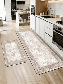 SANJIANGDI 1pc Marble Pattern Kitchen Mat, 3.5mm Soft Rubber Material, Easy To Clean, Suitable For Hallway, Bathroom, Living Room, Outdoor Door Mat And Toilet, All Year Round, Suitable For Various Holidays - Multicolor - View 8