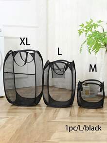 1pc Large Capacity Dirty Clothes Basket&Laundry Basket, 3 Sizes To Choose From, Foldable Design For Easy Carrying, Multifunctional Storage Basket, Suitable For Dormitories, Laundry Rooms, Bedrooms, Home Decoration - Multicolor - View 8