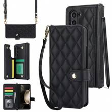 Wallet Style Phone Case For I PhoneDUO Sams UngGalaxy Z Fold 8 Ultra 7 6 5 4 3 With Pen Slot, Credit Card Holder, Flip Magnetic Buckle, Anti Drop Shockproof Kickstand Function Protective Cover - Black - View 14