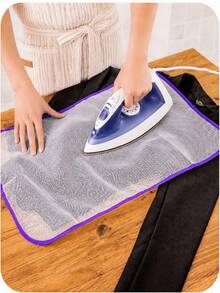 1pc Heat-Resistant Ironing Cloth, Home Use Ironing Mat, High-Temperature Resistant Insulation Fabric, Ironing Board Pad, Clothes Ironing Protection Mat, Heat-Resistant Pad Cloth (Random Color) - Multi-color - View 1