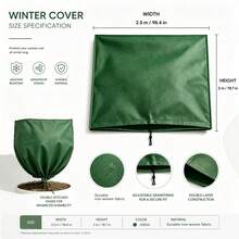 Extra Large Plant Frost Protection Bag Thickened Warm Breathable Winter Freeze Cover Drawstring Windproof Reusable For Fruit Trees Palm Shrubs Garden - Winter Cover - View 8