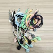1 Peça Fones de Ouvido Semi-Intra-Auriculares com Fio na Cor Macaron com Microfone, Fones de Ouvido Estéreo, Fones de Ouvido com Fio de 3,5 mm, Adequado para Escuta Diária - Visão 7
