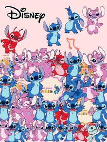 50pcs Cartoon Stitch Stickers For Planner Decoration, Phone, Tablet, Notebook, DIY Luggage, Creative Stickers For Girls, Kids, Collection, Holiday Small Gift, Birthday Gift - Multicolor - View 9