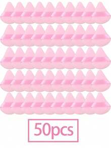 5pcs/10pcs/12pcs/20pcs/30pcs/50pcs/100pcs Mini Triangle Flocked Double-Sided Makeup Sponges, Suitable For Setting, Soft And Fluffy Texture, For Face & Body Powder Puffs, Makeup Beauty Tool Mixed Set,Makeup Sponge,Makeup Tools - Multicolor - View 9