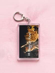 1Pc/9Pcs Bangtang K-Pop Album Song Theme Rectangular Acrylic Keychains, Including "NO.29.", "SWIM", "Merry Go Round", "NORMAL", "Like Animals", "They Don't Know About Us" - Multicolor - View 6