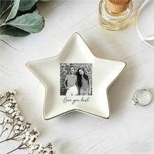 Customized Best Friend Photo Jewelry Tray, Personalized Small Accessory Dish, Gift For Sisters, Ceramic Ring Dish, Personalized Gift, Close Friend Gift - Multicolor - View 20
