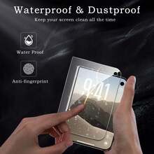 2+2pcs Set Compatible With Apple Fold Duo / Fold Duo Phone High Definition Tempered Glass Screen Protector Set + Rear Camera Lens Protector Film, Anti-Scratch, Easy Installation - Clear - View 7