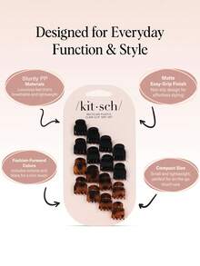 Mini Hair Clips For Women - Mixed Color,Strong Hold For Buns & Bangs,Stays In Place Without Pulling Or Snagging,For Bangs, Stylish Hair Accessories. - Multicolor - View 6