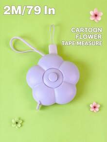 1pc Cartoon Flower Soft Tape Measure, 2m Plastic Tape Measure, Body Measurement Tape, Fitness Tape Measure, Sewing Tape Measure, Student Tape Measure, Retractable Measuring Tape, Petal Small Tape Measure - A - View 15
