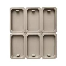 6-Hole Rectangular Block Scented Hanging Silicone Mold For DIY Plaster, Resin Pendants, And Detachable Soap Making Scented Wax Sachet Mold - Multicolor - View 3