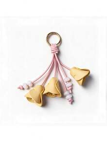 1pc Women's PU Flower Bag Charm Keychain, Handmade DIY Tulip Keychain, Suitable For Daily Matching Bags, Clothing Accessories, Women's Keychain - Multicolor - View 18