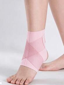 Adjustable Ankle Support Sleeve, Unisex, For Sports, Running, Jump Rope, Fitness Training, Lightweight And Breathable, Ankle Guard, Elastic Band Design, Open Heel, Comfortable Foot Sleeve, Gym Workout, Outdoor Activities, Sports Accessory - Multicolor - View 10