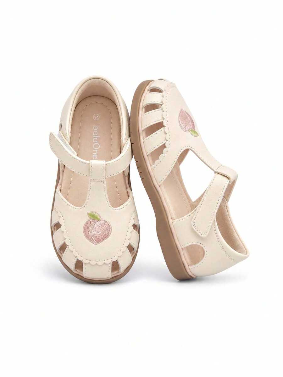 Balabala 2025 Summer New Girls Princess Shoes Cute Sweet Beach Sandals - Off-white - View 1