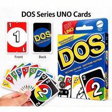 Mattel UNO DOS Card Game-JEU DE CARTES,Suitable For 2–6 Players.Party Toys Multiplayer Interactive Toys - NHH01 - View 4