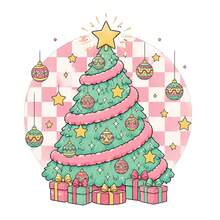 1pc/2pcs/3pcs Christmas Tree Gift Box Pattern Heat Transfer Stickers, Suitable For DIY T-Shirts, Jeans, Pillows, Backpacks, Hats And Sofa Covers, Waterproof, Fade-Resistant, Durable, Washable Plastic Stickers, Fun Patterns, Fabric Decoration, Clothing Embellishment, Craft Enthusiasts - Multicolor - View 1