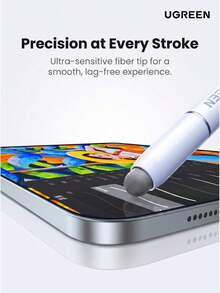 UGREEN LP952 3-In-1 Stylus Pen, Compatible With IPad, IPhone, Android Tablets, Magnetic Capacitive Touch Screen Pen, For Writing And Drawing - View 9