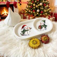 4pcs/Set German Christmas Snowman Quote Theme Pattern UV Transfer - For Crafts, Mugs, Laptops And Water Bottles, Self-Adhesive Plastic, Mug Decoration, Laptop, Holiday Decorations, Festive Designs, Highquality Prints, Durable - Multicolor - View 5