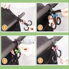No-Drill Rotating Free-Spinning Hook With Rope Fixation, Bohemian Butterfly Hook, Car Storage Hook Suitable For Ceiling/Wall, Travel Gear, Bags, Helmets, Vehicles - No Installation, No Hanging, For Storage And Organization - Butterfly Hook - View 8