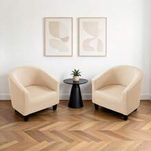 1pc Double Layer Semi-Circle Sofa Cover, Semi-Circle Sofa Cover Suitable For Living Room, Bedroom, Club - Multicolor - View 14