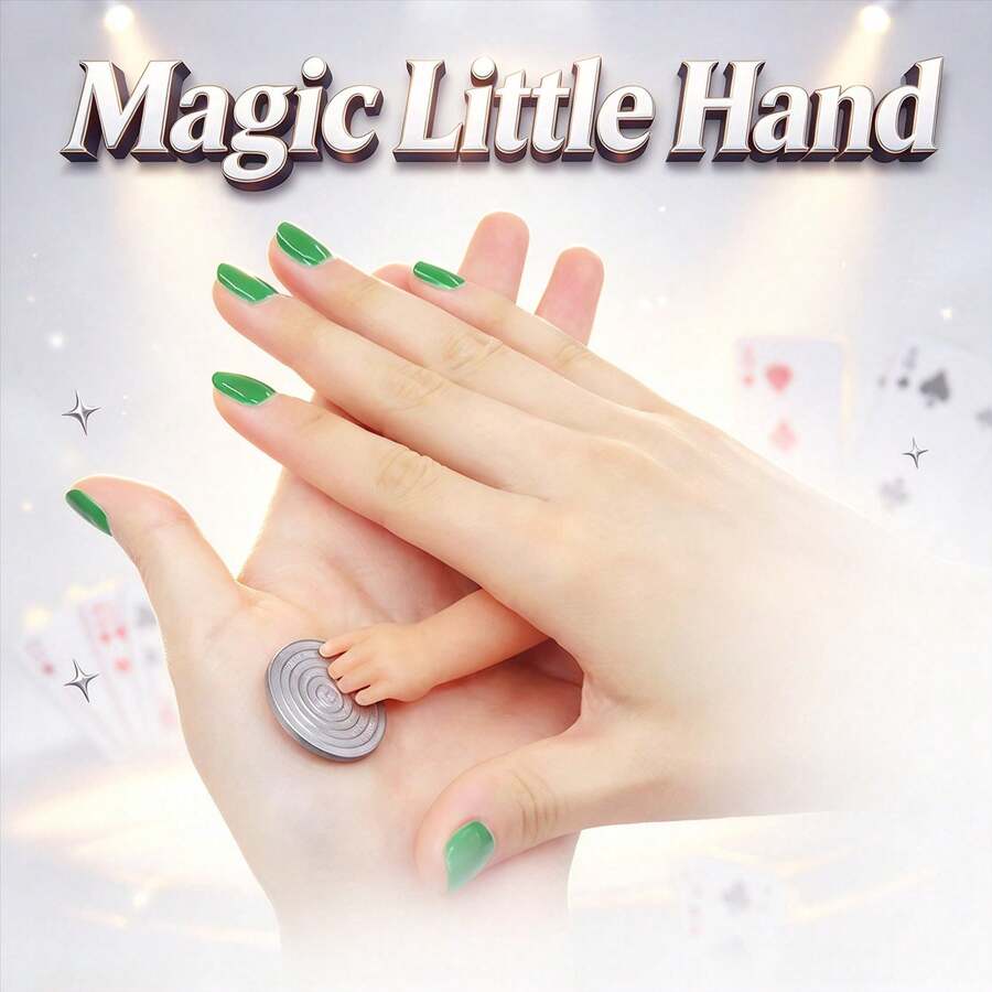 2PCS-2026 Newest Magic Hand Trick Props, Coin Disappearing Illusion Technique, Close-Up Street Magic Prank Toy, Suitable For Beginner Magicians, Party Performance Novelty Joke Gift - Multicolor - View 1