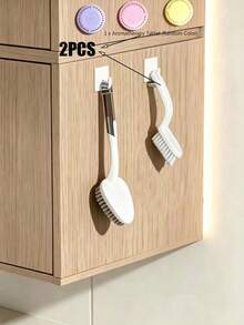 1pc Household Bathroom Cleaning Brush, Multi-Functional Gap & Corner Brush For Bathroom Walls, Floor Crevices And Shoes - Multicolor - View 14