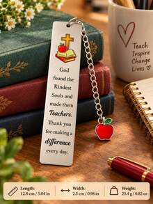 Christian Teacher Appreciation Gifts - Appreciation Bookmarks For Women, End Of Year & Thank You Gift Teachers Graduation Retirement Back To School - Multicolor - View 6
