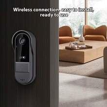 Kamera Bel Pintu Nirkabel Pintar IPS 10,92cm dengan Kompatibel dengan Asisten, HD 1080P, Lensa Sudut Lebar 170°, Audio Dua Arah, Sistem Bel Pintu Nirkabel untuk Kamera & Pemantauan Rumah/Kantor/Villa - View 7