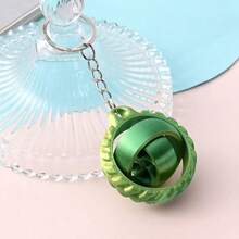 1pc Stress Relief Keychain, Keyring, Rotating Decompression Keychain, Creative Stress Relief Small Gift - Multicolor - View 7