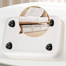 4pcs Stainless Steel Self-Adhesive Swivel Casters, Suitable For Home Storage Boxes And Cabinets - A - View 4