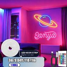 Acosh Neon RGB LED Neon Lights With 24Keys Remote, Multi-Color Lights, Flexible Neon Strip Lights, 5V RGB Rope Lights, Suitable For TV Backlighting, Vanity Tables, Cabinets, Halloween, Christmas - RGB - View 15