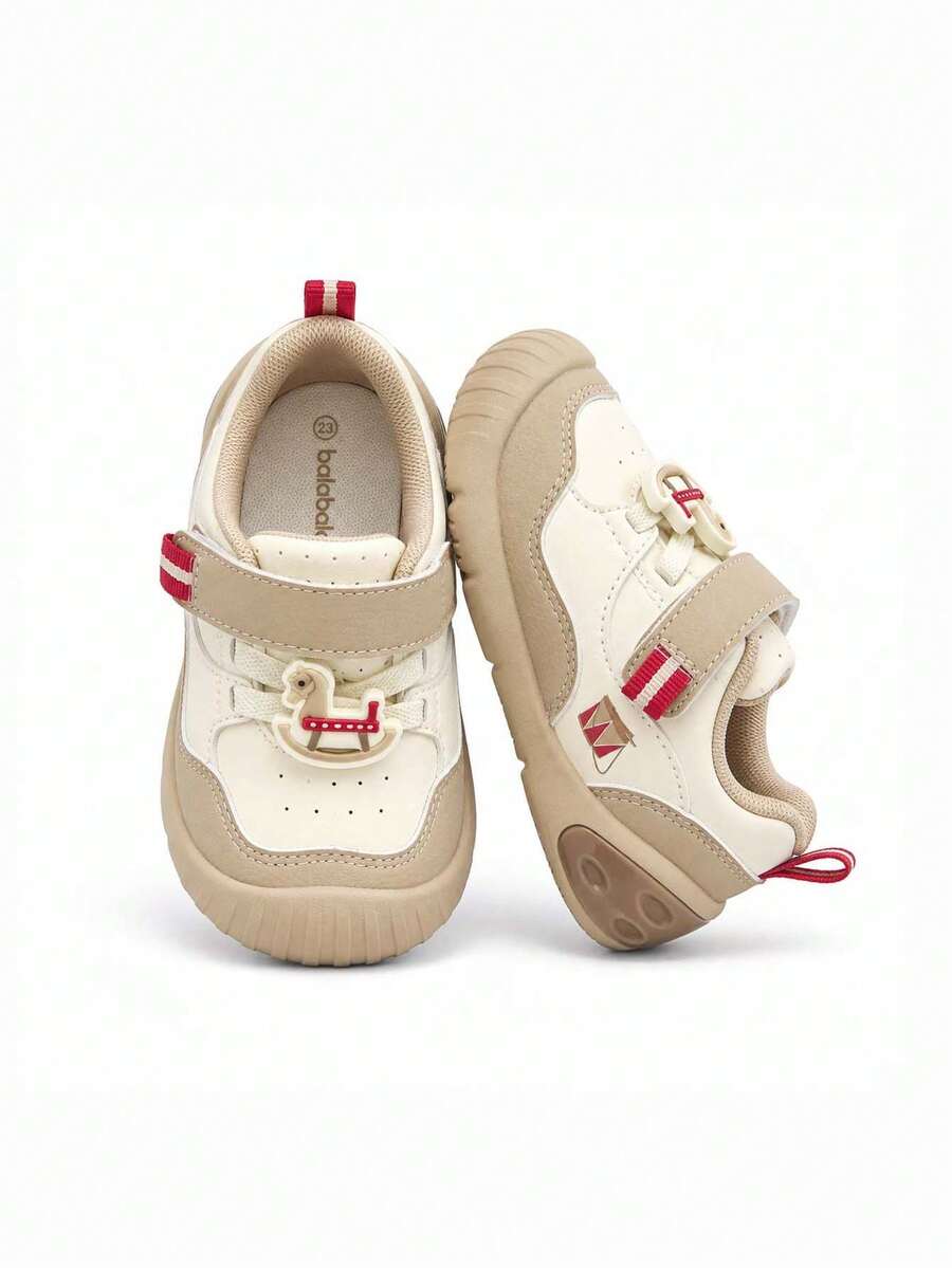Balabala 2026 Baby Walking Shoes, Breathable Non-Slip Toddler Sports Shoes, Cute Lightweight Design - White Coffee Color - View 1