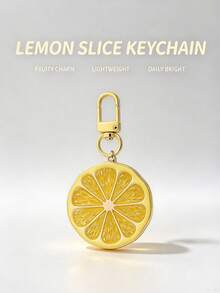 Fruit Slice Keychain, Cute Lemon OrangeCitrus Bag Charm, Summer Party Favor Gift,Versatile Accessory For Handbag, Purse, Car Key - Multicolor - View 12
