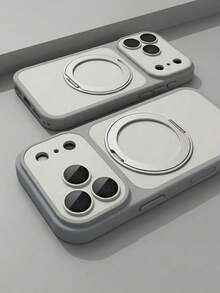 Phone Case - New Luxury 360° Rotating Ring Stand Magnetic Phone Case, Compatible With 17 18 Pro Max Promax 18Promax, Wireless Charging, With Glass Lens Protector, Camera Control Button, Shockproof Anti-Fingerprint Matte Protective Shell - Multicolor - View 10