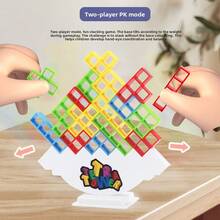 64/48/32/16pcs Kids Balance Game Set, Wobble Stacking Toy, Building Blocks, Desktop Educational Toy, Educational Toy, Kids Gift, Holiday Gift, Party Favor - Multicolor - View 5